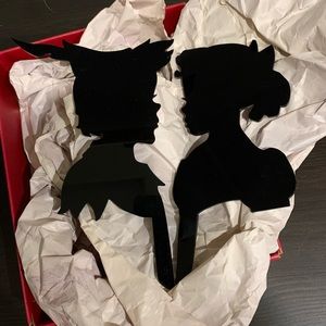 Peter Pan and Wendy Silhouette Cake Toppers